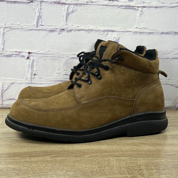 Red Wing 8662 Brown Chukka Work Boots Men's Size 14 Lace Up Slip Resistant - Picture 3 of 9